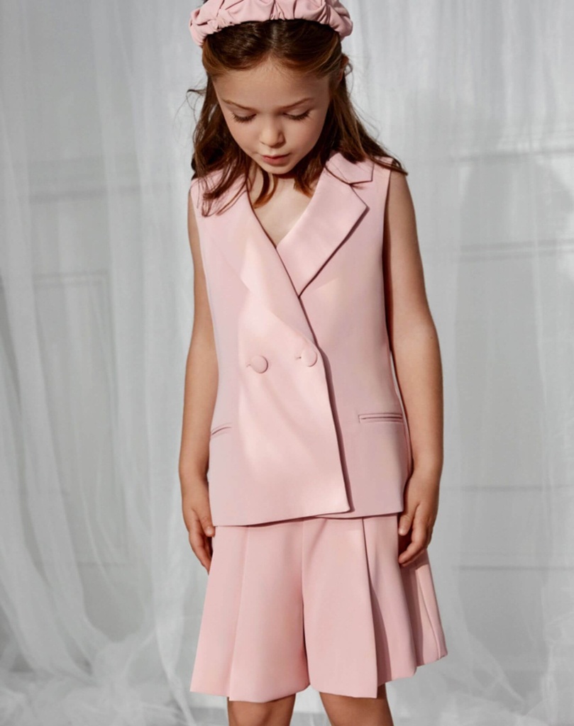 ABEL & LULA I Stijlvolle Tweedelige Set met Gilet en Short