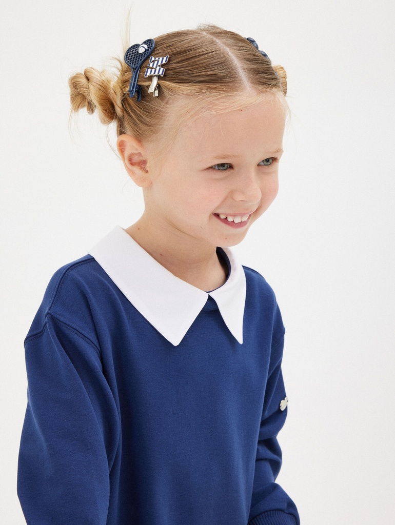 Monnalisa I Blauw-Witte Jurk