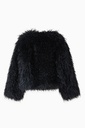 PATRIZIA PEPE I FEATHER JACKET BLACK