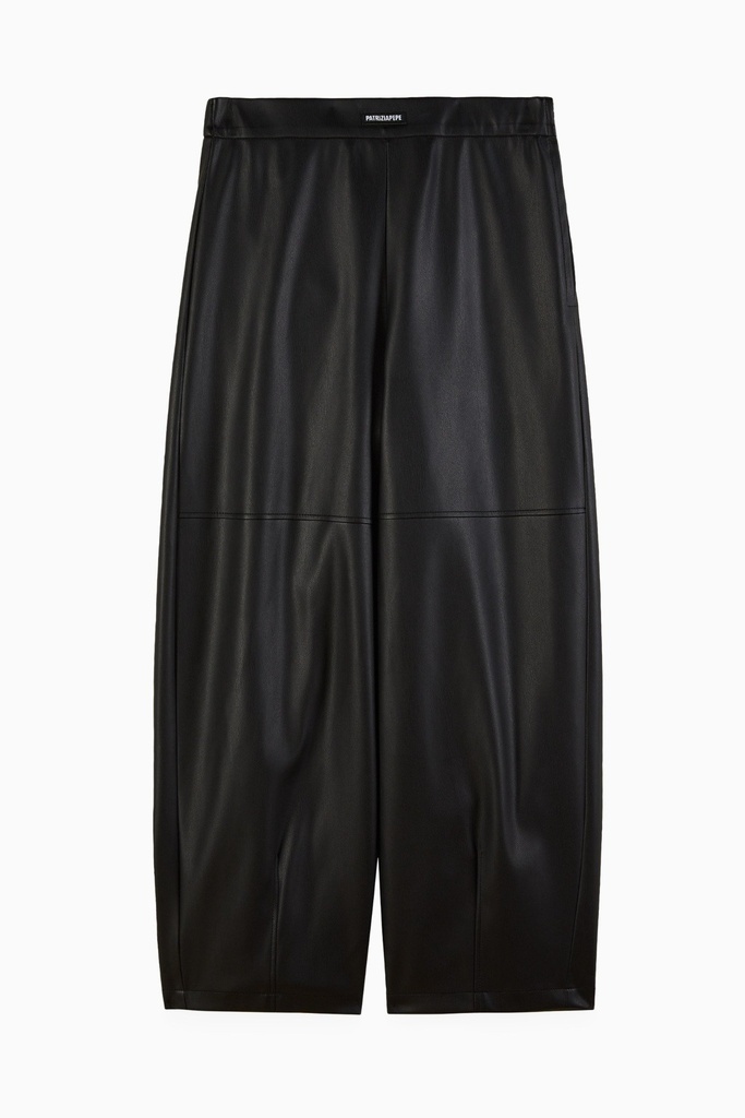 PATRIZIA PEPE I FAUX-LEATHER TROUSERS BLACK