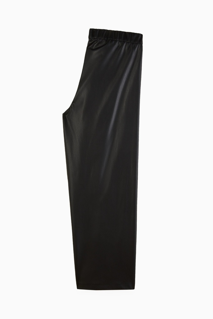 PATRIZIA PEPE I FAUX-LEATHER TROUSERS BLACK