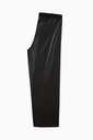 PATRIZIA PEPE I FAUX-LEATHER TROUSERS BLACK