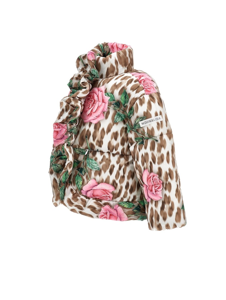MONNALISA I DOWN JACKET WITH ROSES