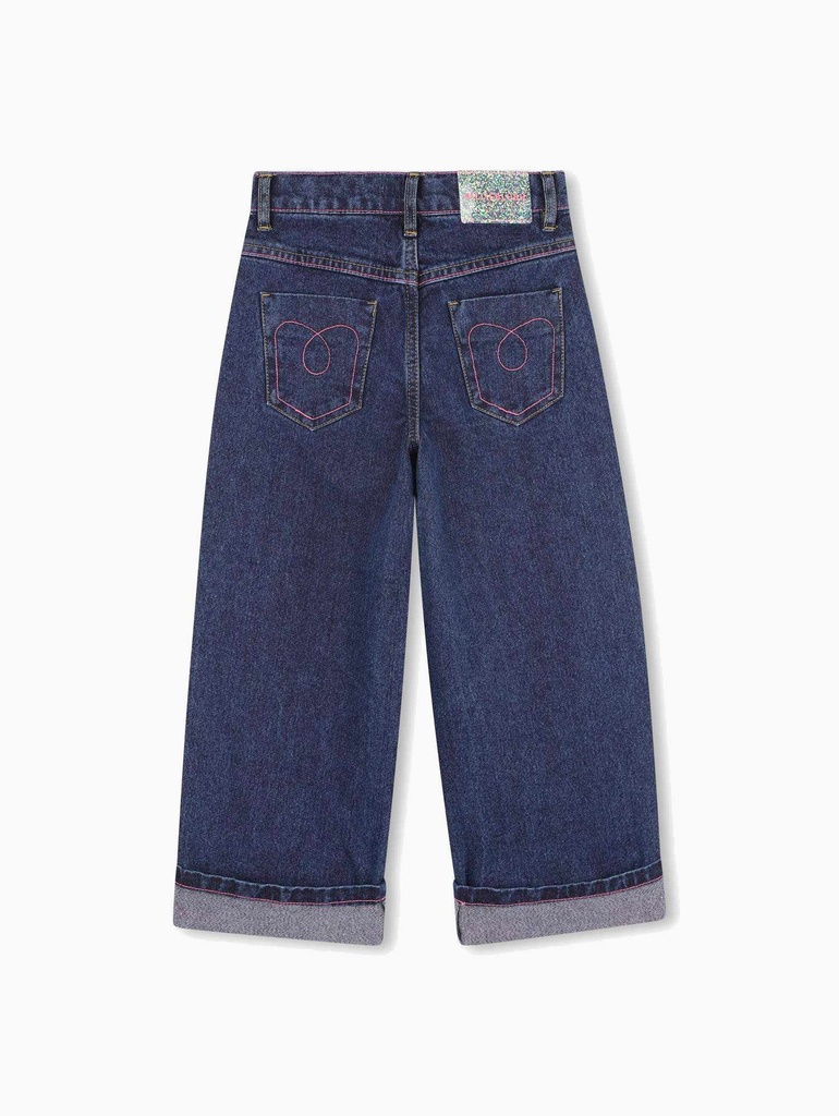 BILLIEBLUSH I Denim Roze Lurex
