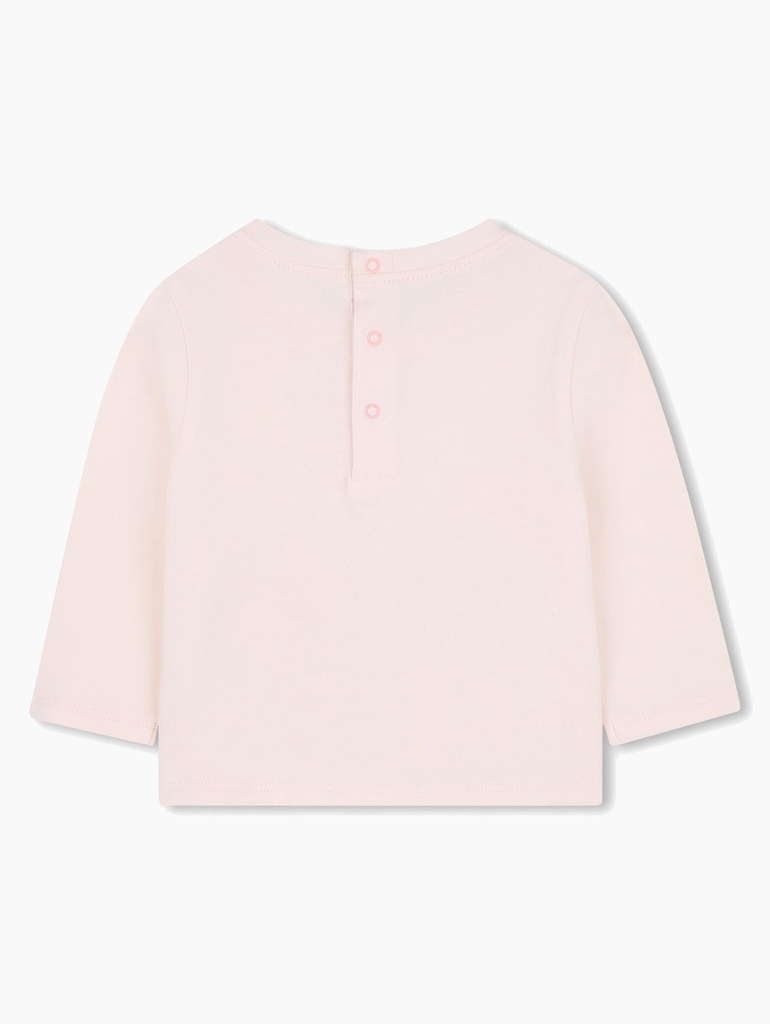Shirt 'Happy' Zalm Roze