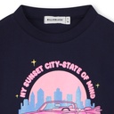 BILLIEBLUSH I Shirt 'Sunset City' Blauw