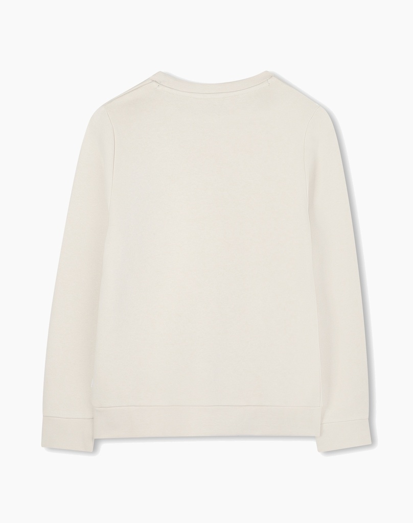 BOSS I Crèmekleurige Logo Sweater