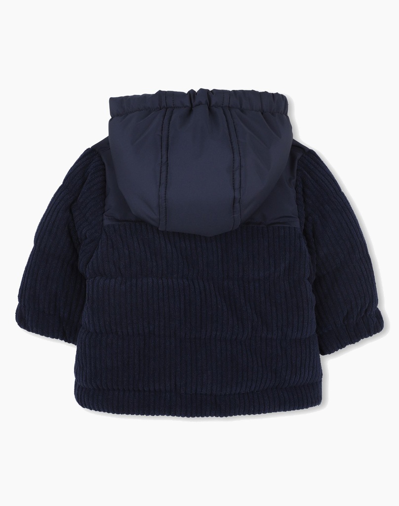 BOSS I Donkerblauwe Ribfluwelen Jas