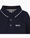 BOSS I Donkerblauwe Polo Met Lange Mouwen