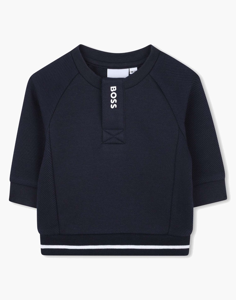 BOSS I Donkerblauwe Set Met Witte Accenten