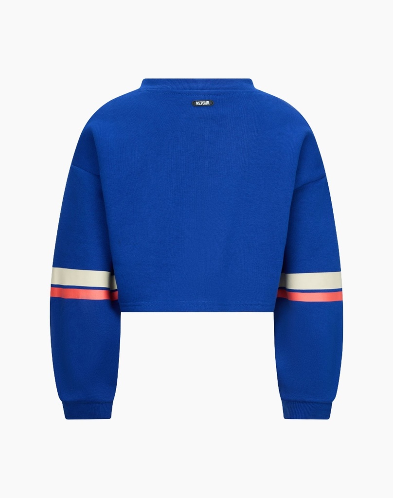 RETOUR I Print Sweat court bleu
