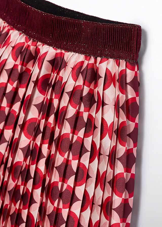 Plissérok met Grafische Print