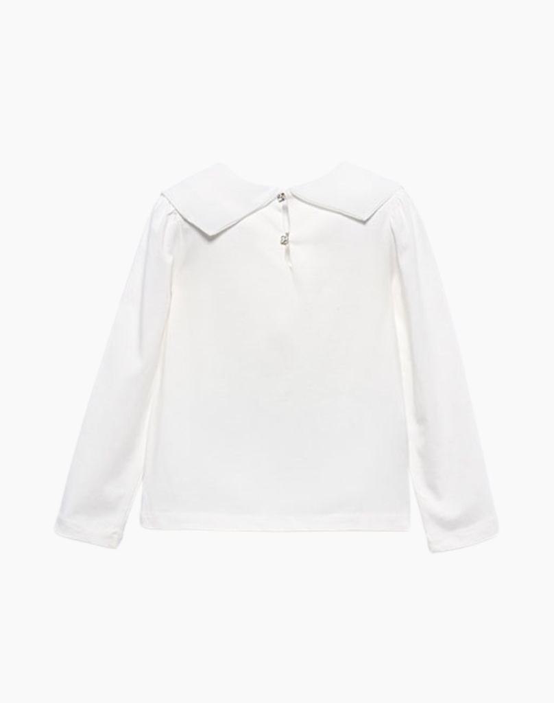 ABEL & LULA I Witte Top met Grote Kraag