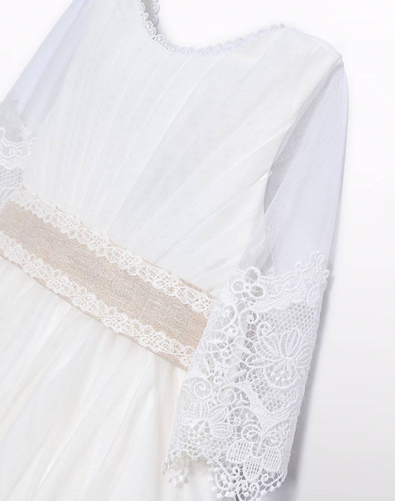 ABEL & LULA I Feestjurk met Kant en Strikdetail