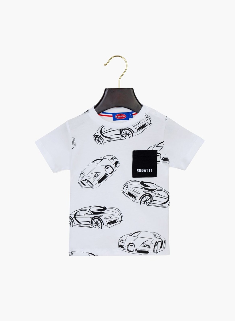 T-shirt Wit-Zwart