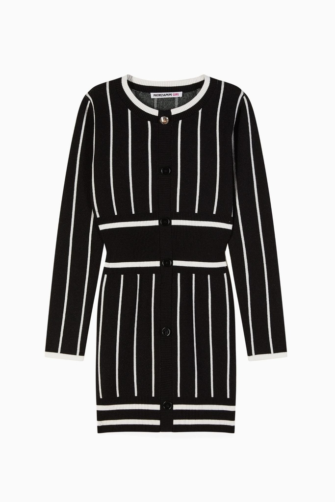 Striped Dress in Black and White