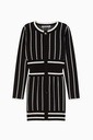 Striped Dress in Black and White