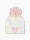 Beanie in White Baby