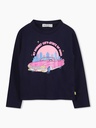 Shirt 'Sunset City' Blauw