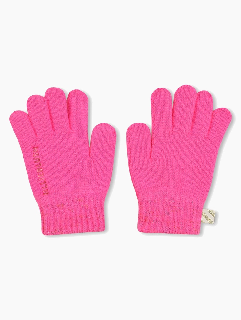 Pink Knitted Gloves