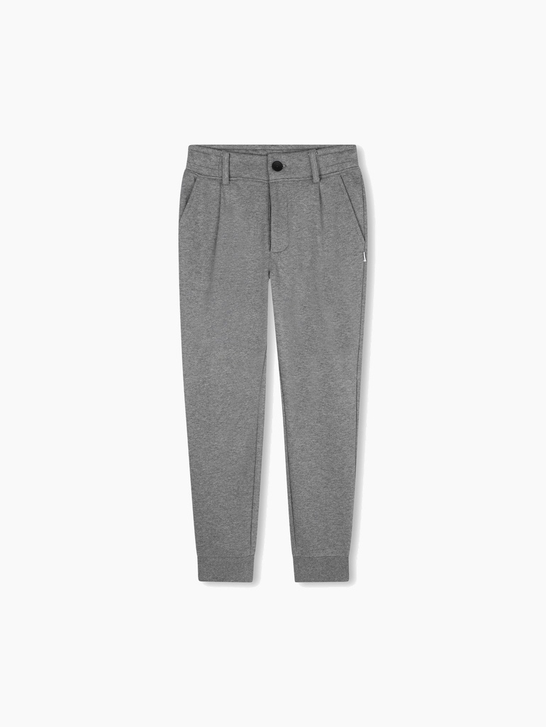 Grey Trousers With Elastic Cuffs