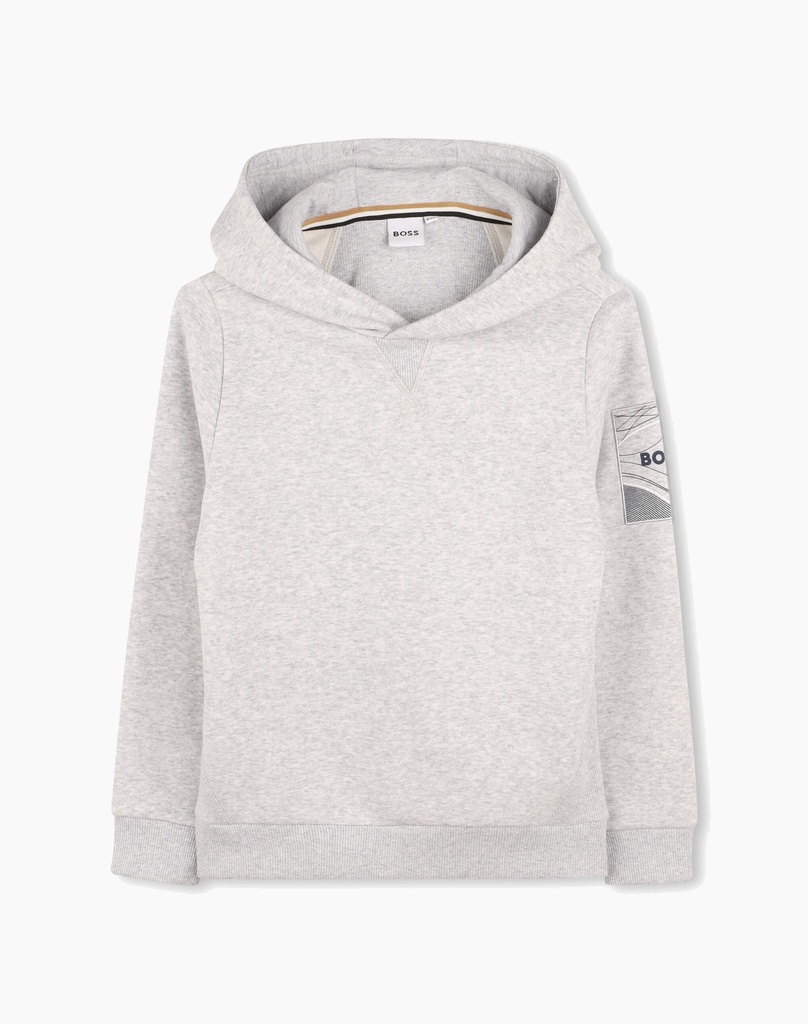 Sweat À Capuche Gris Clair 