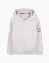 Light Grey Hoodie With Logo Detail