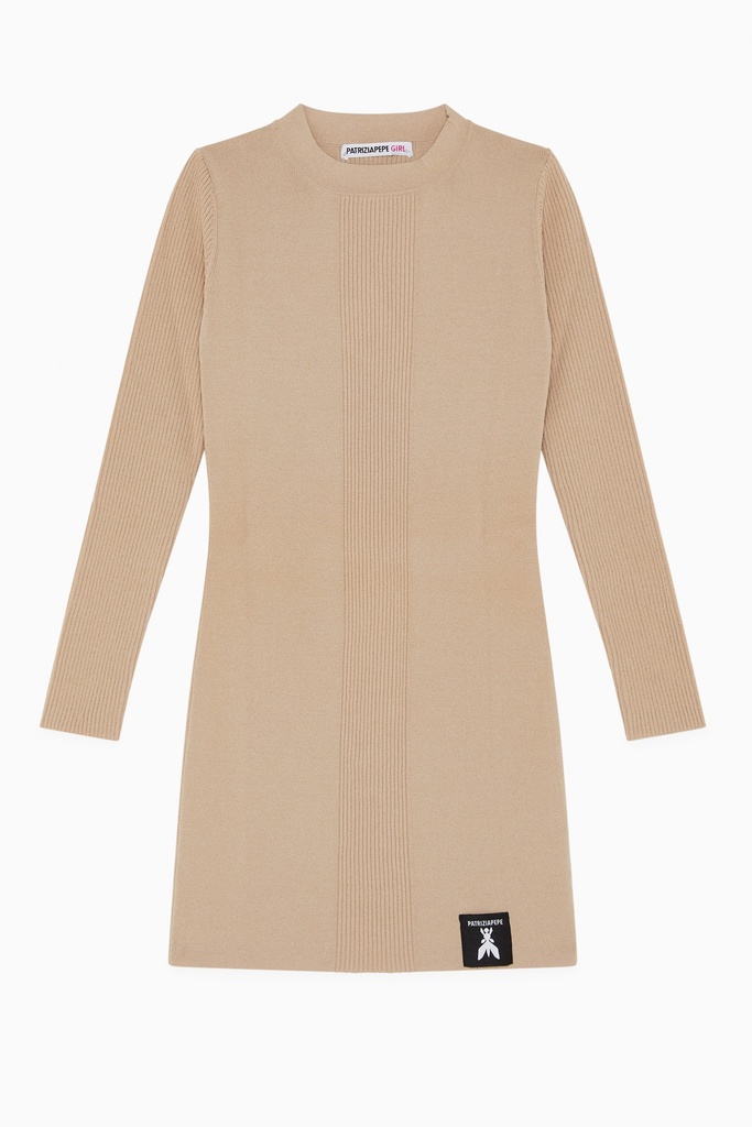 Beige Jurk 'Smoke Gray'