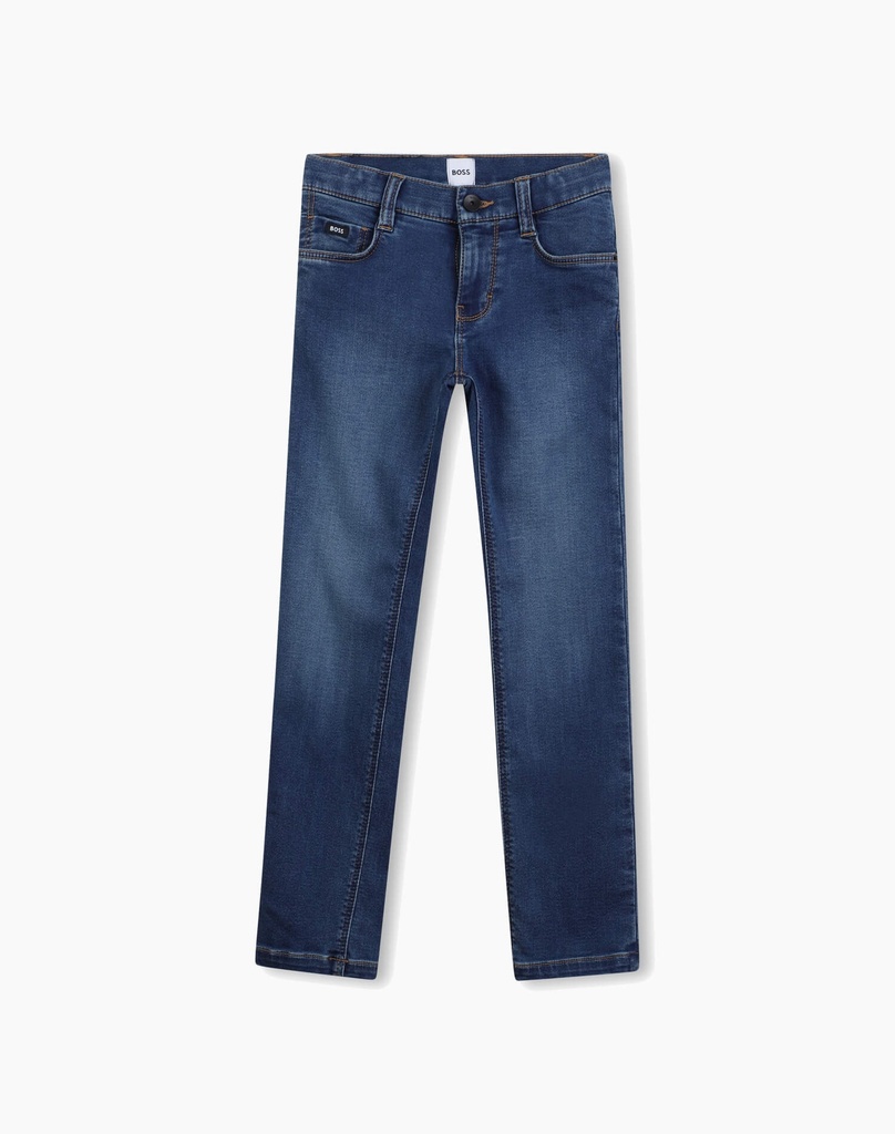 Blauwe Jeans Met Lichte Wassing