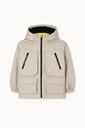 Beige Hooded Parka