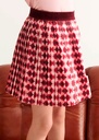 Pleated Skirt with Graphic Print