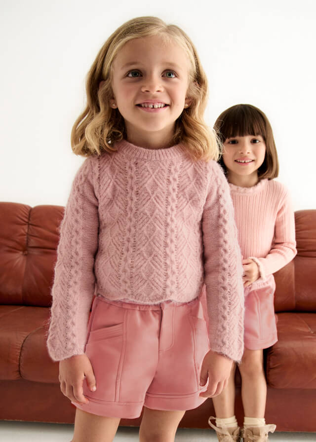 Roze Imitatieleren Short 