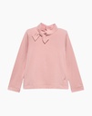 Pink Top with Bow Detail at the Neck