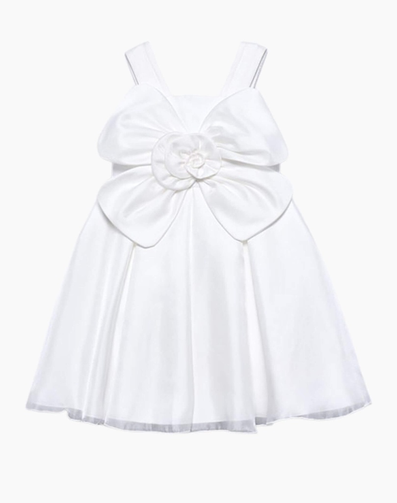 Party Dress with Large Floral Appliqué