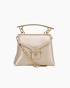 Elegant Handbag with Golden Shine