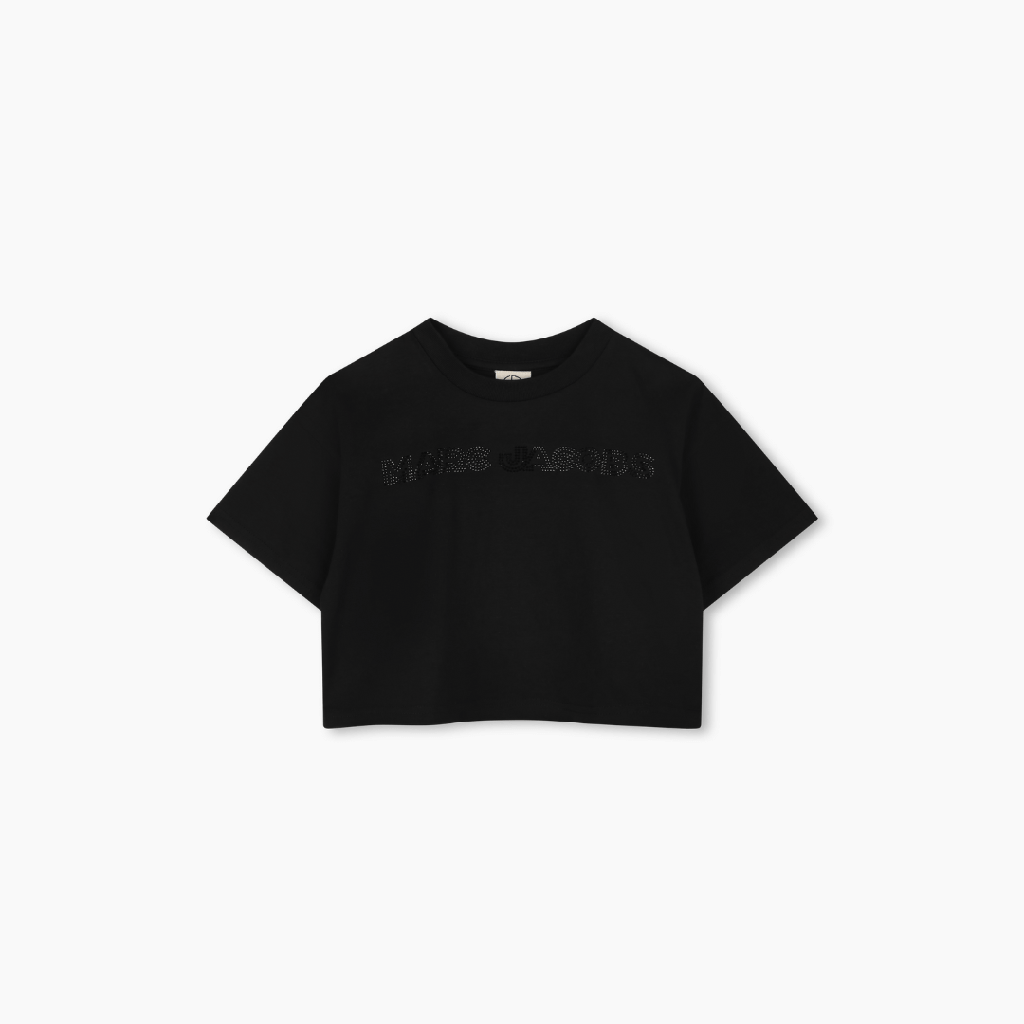 T-shirt Zwart Stras