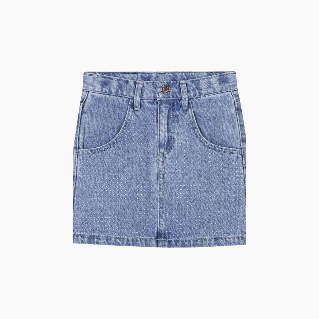 Jupe en Jean Strass