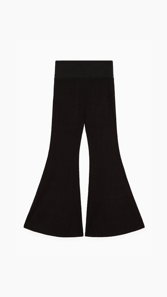 Zwarte Flare Broek Stretch