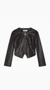 Veste Noire en Simili Cuir