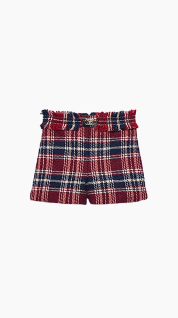 Tartan Short Rood & Blauw