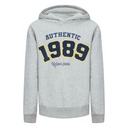 Sweat à capuche gris clair avec imprimé “1989”