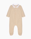 Classic Baby Sleepsuit with White Collar